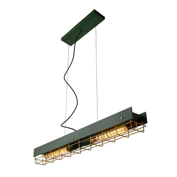 Lucide PENIGUET - Hanglamp - 2xE27 - Groen - detail 4